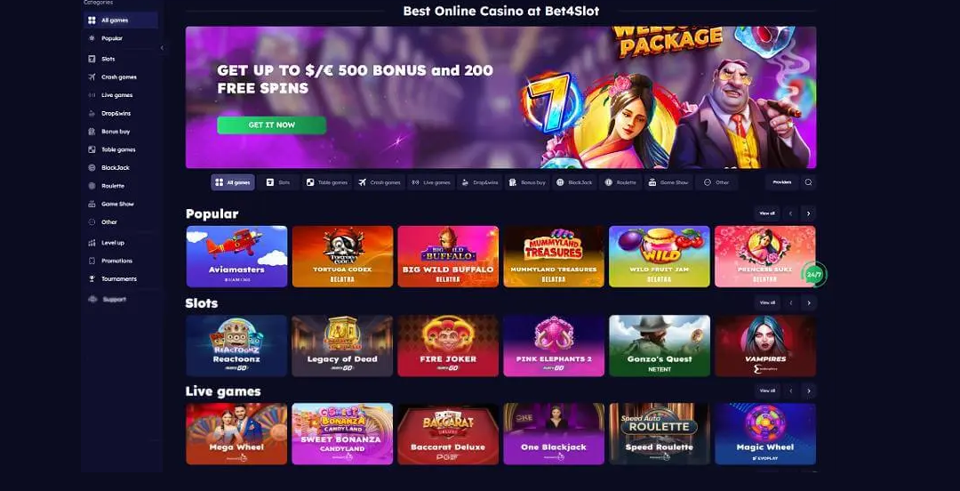 Bet4Slot-screen